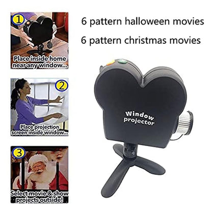 TopDeviceSolution™ Halloween Christmas Window Projector